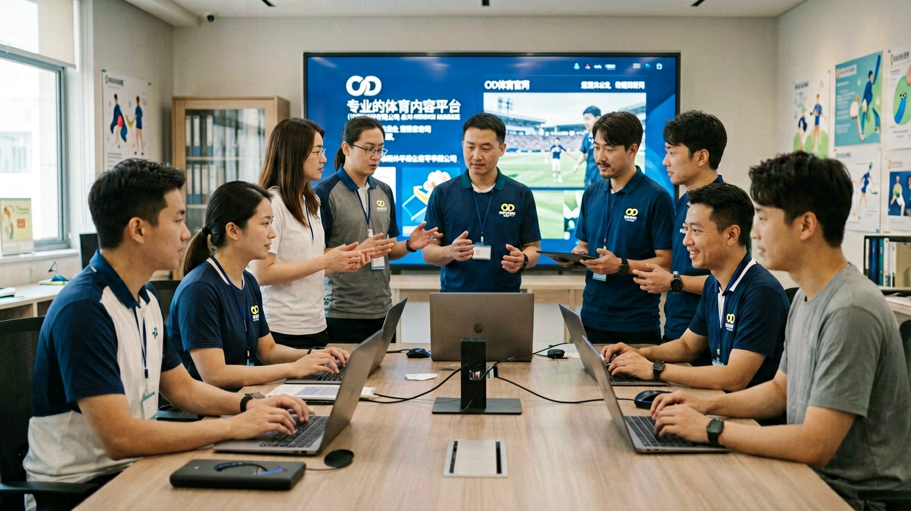 OD体育专业团队在赛事报道现场进行内容制作
